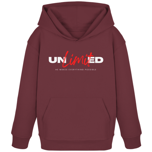 Unlimited Possibilities "Unlimited" - Kids Organic Hoodie