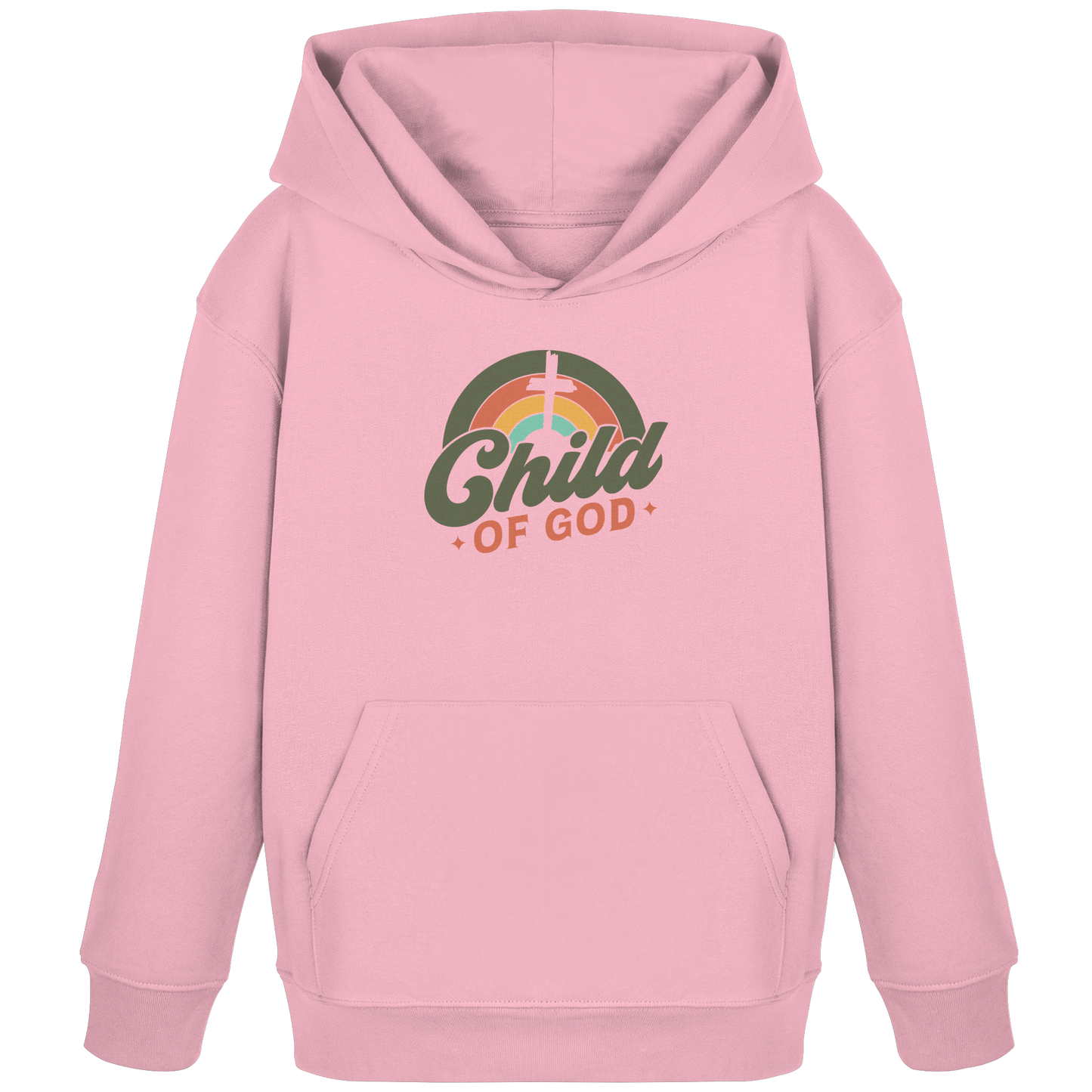 "Kind Gottes" im Retro-Look - Kids Organic Hoodie