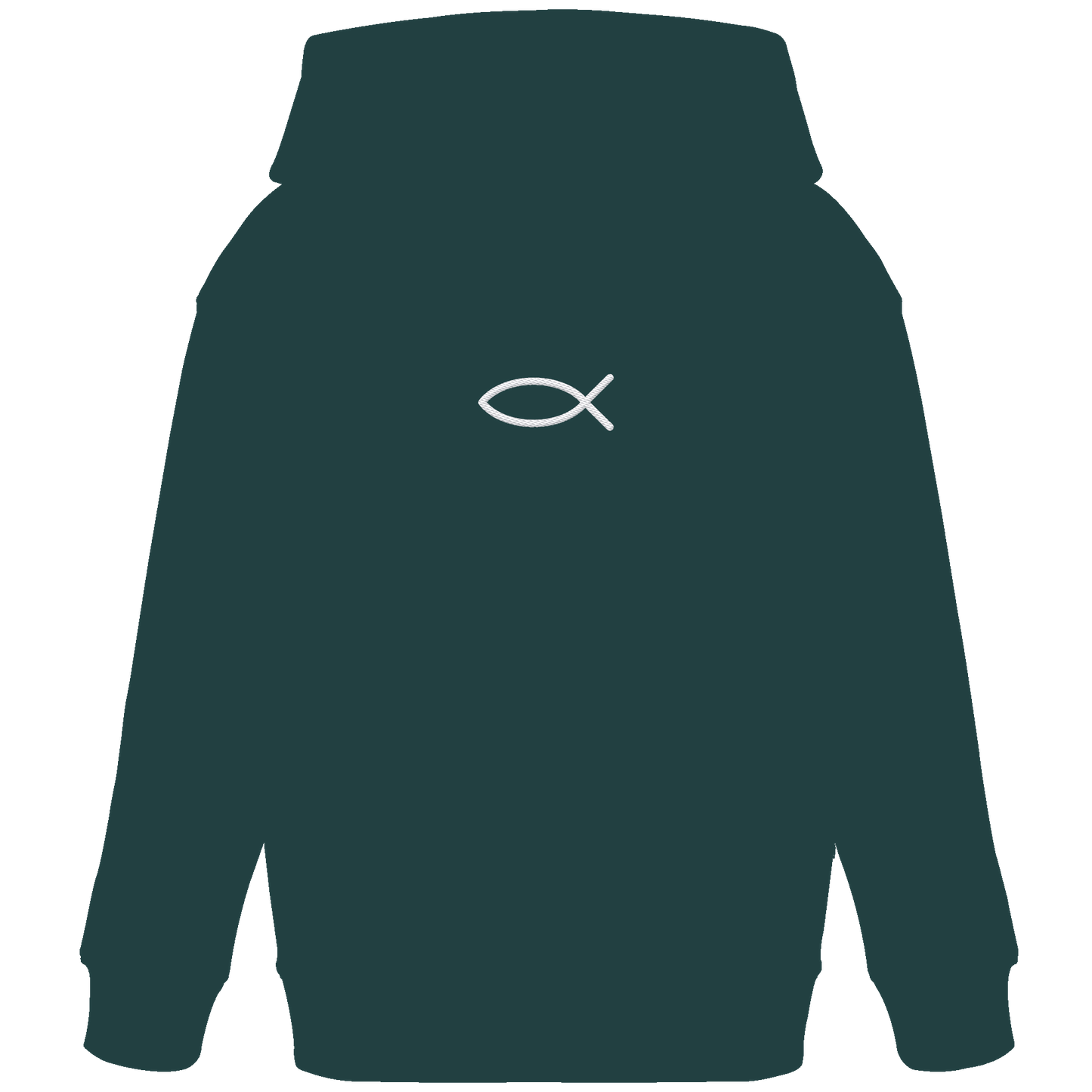 Der Ichthys – Ein zeitloses Zeichen (Stick) | Christliche Kleidung - Kids Organic Hoodie