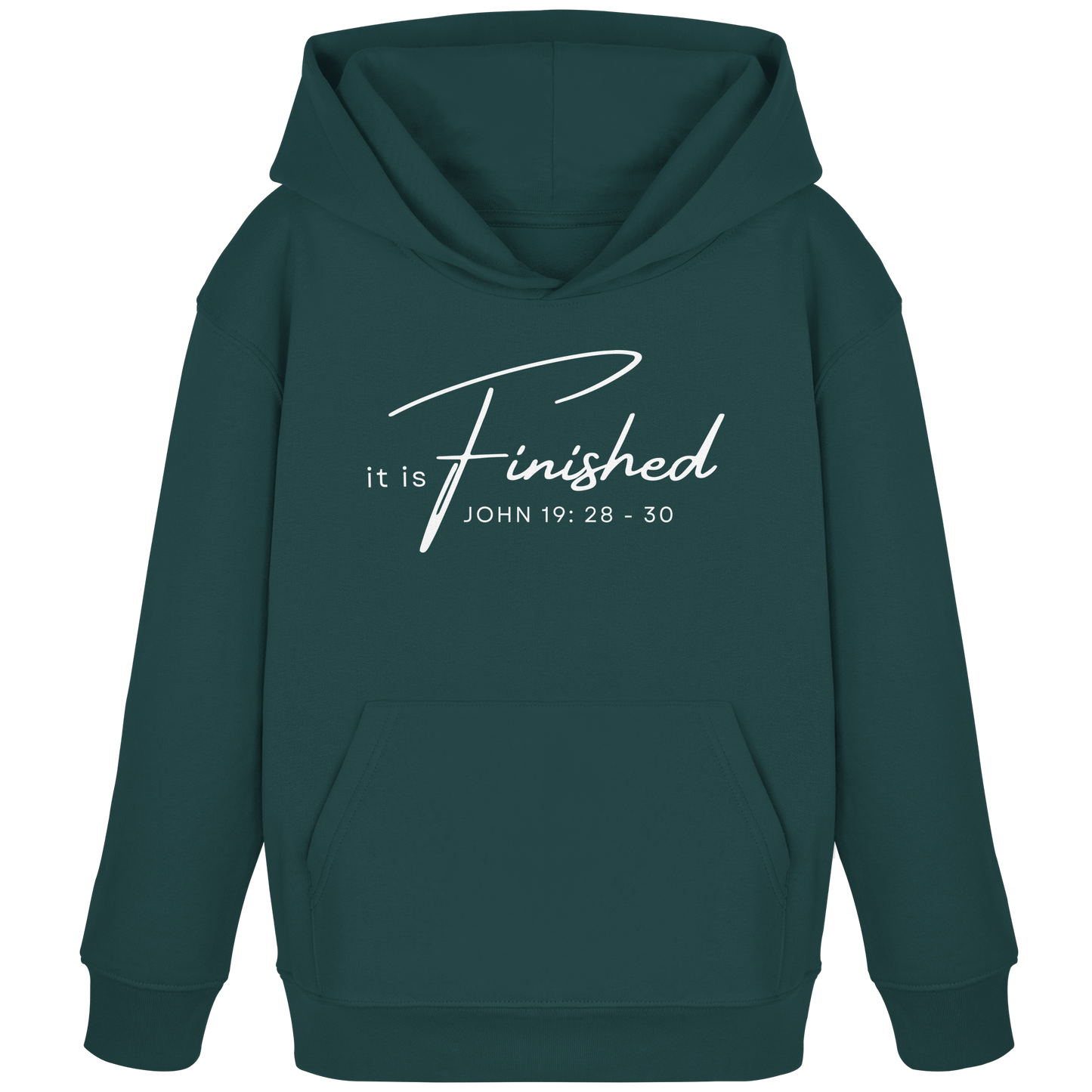 Es ist vollbracht: Inspiriert von Johannes 19 - Kids Organic Hoodie