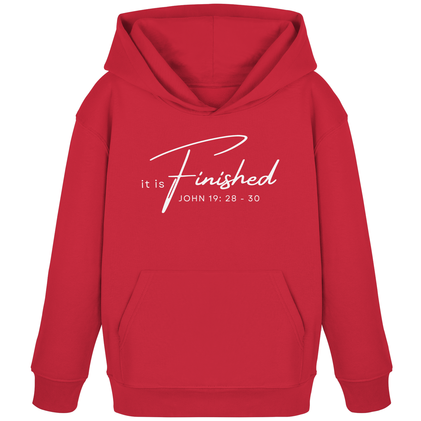 Es ist vollbracht: Inspiriert von Johannes 19 - Kids Organic Hoodie