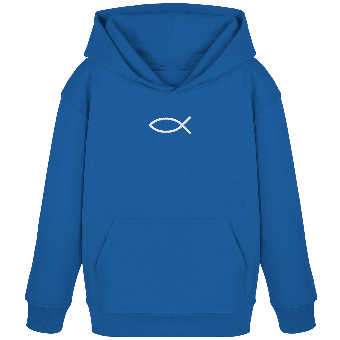 Der Ichthys – Ein zeitloses Zeichen (Stick) | Christliche Kleidung - Kids Organic Hoodie