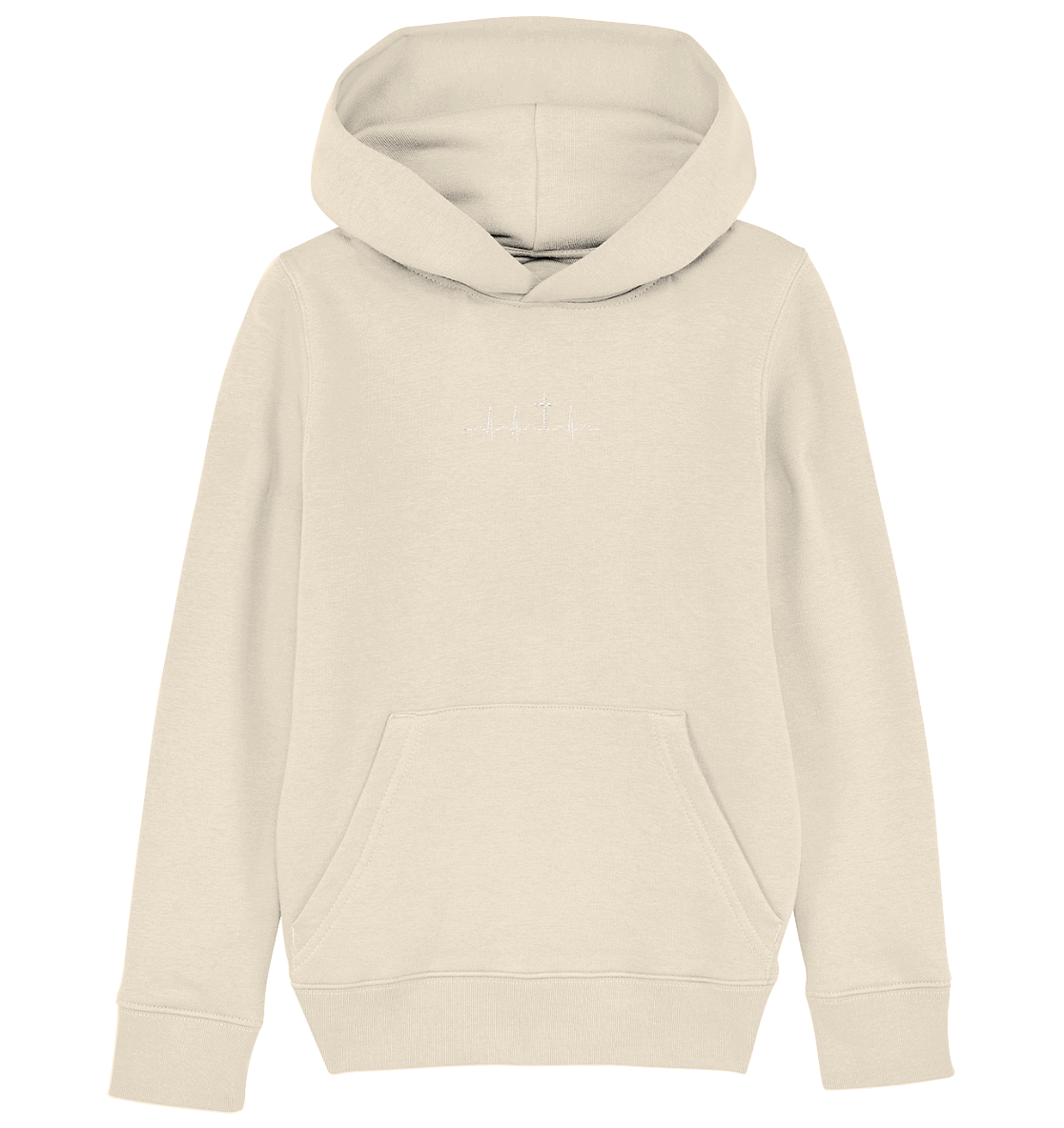Mein Herz schlägt für Jesus - Kids Organic Hoodie (Stick)