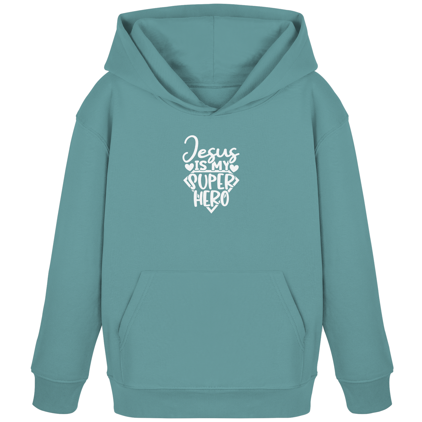 Jesus ist mein Superheld - Kids Organic Hoodie