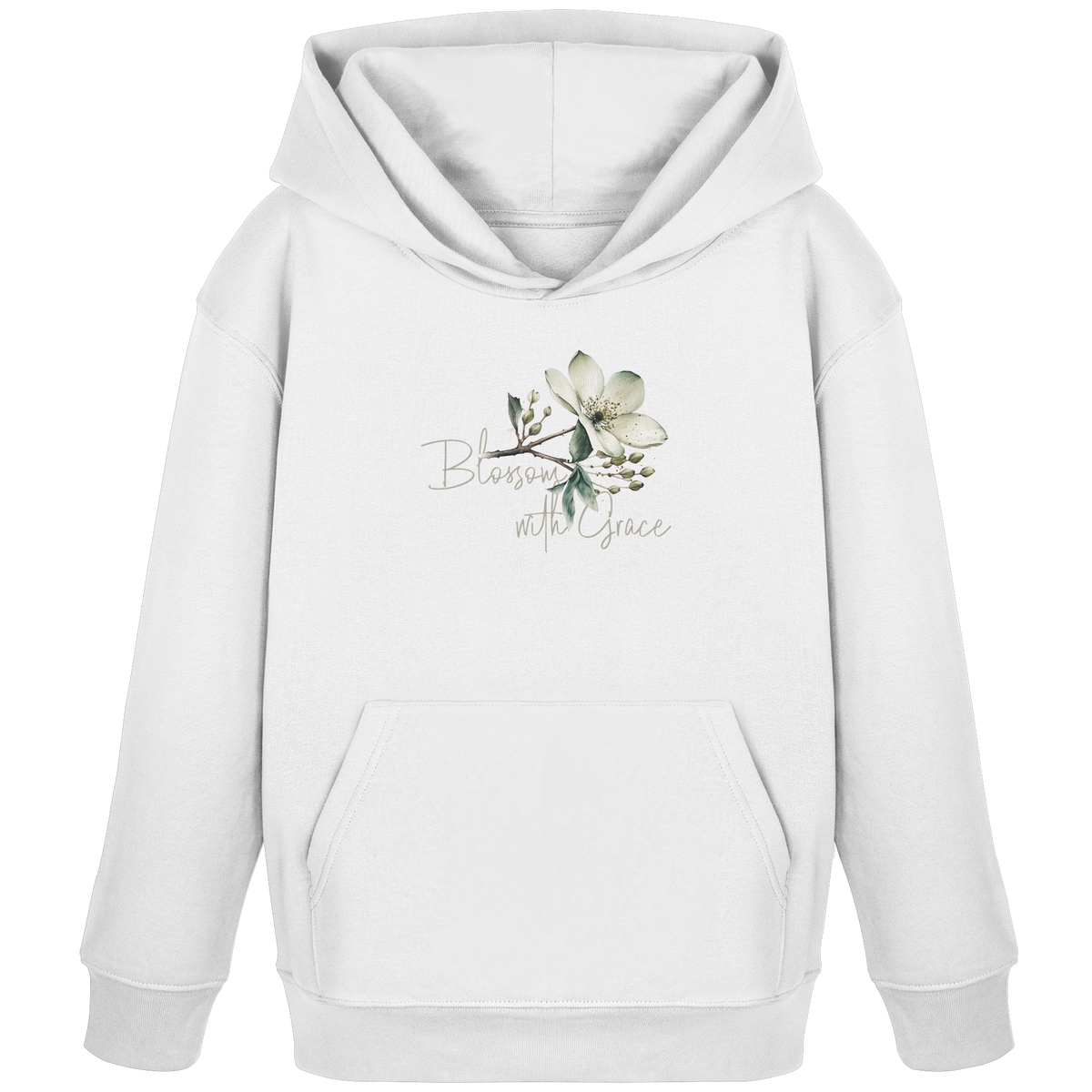 Blossom with Grace - Kids Organic Hoodie