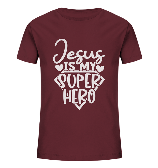Jesus ist mein Superheld - Kids Organic Shirt