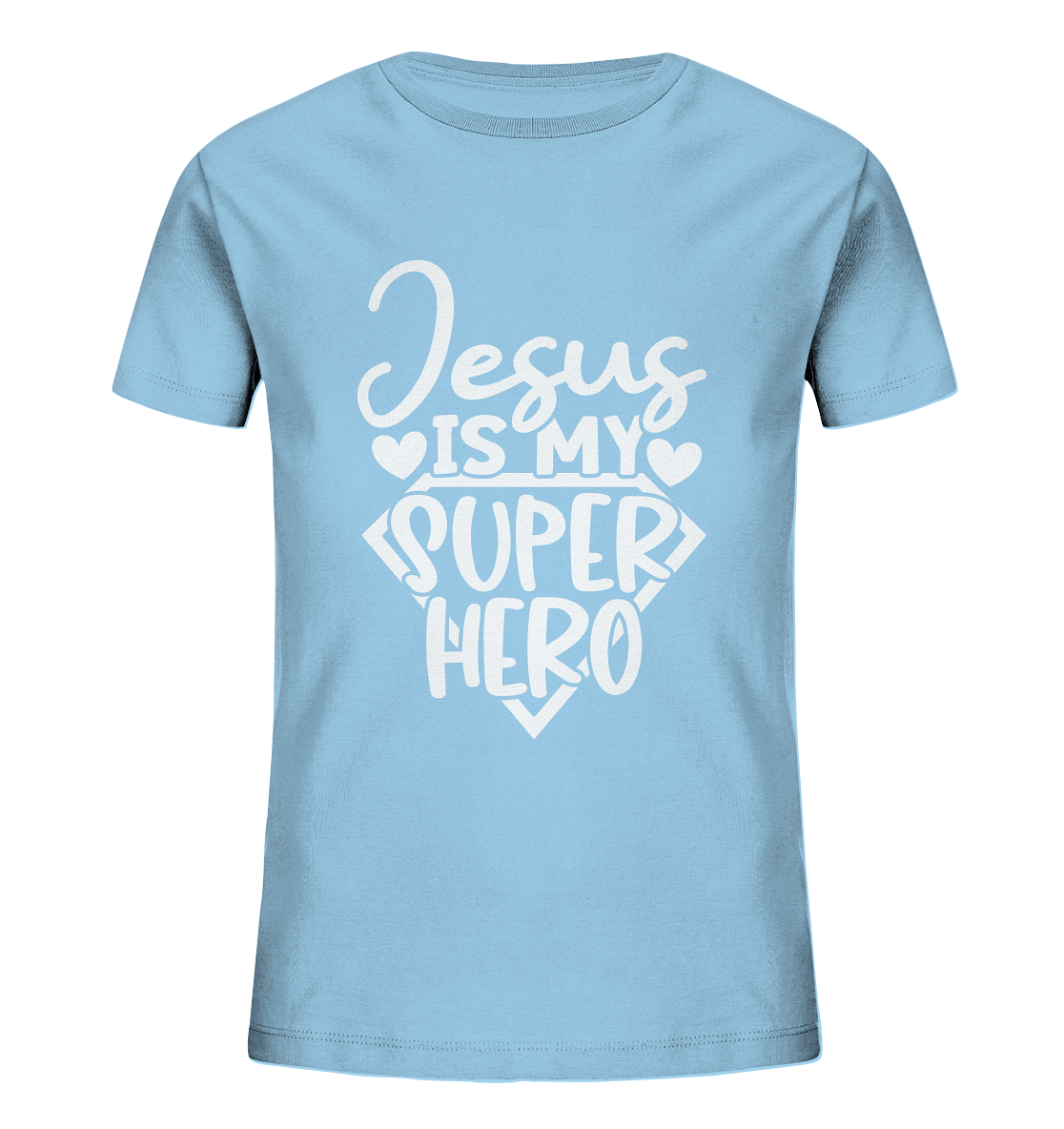 Jesus ist mein Superheld - Kids Organic Shirt