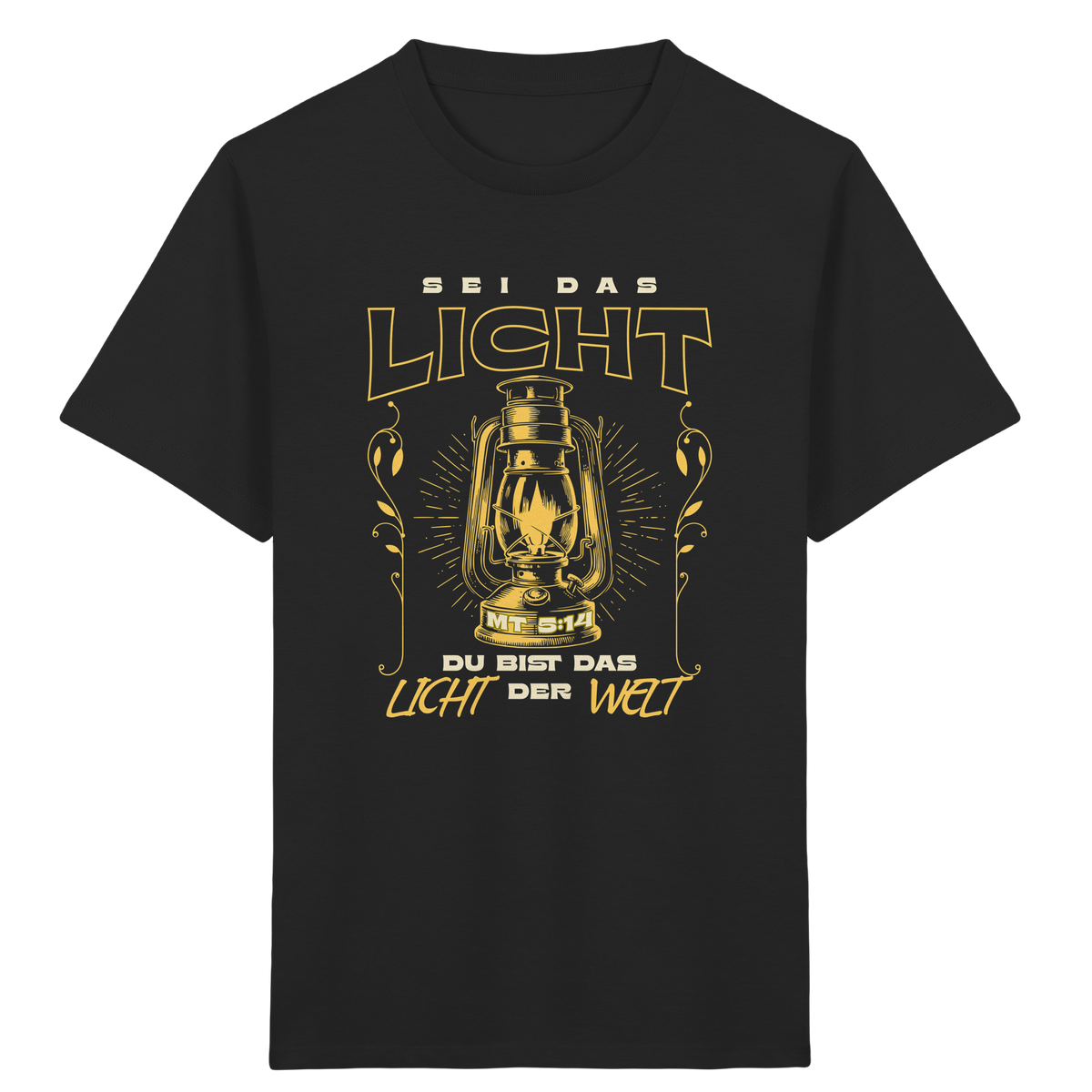Sei das Licht – Du bist das Licht der Welt | Christliche Kleidung - Kids Organic Shirt