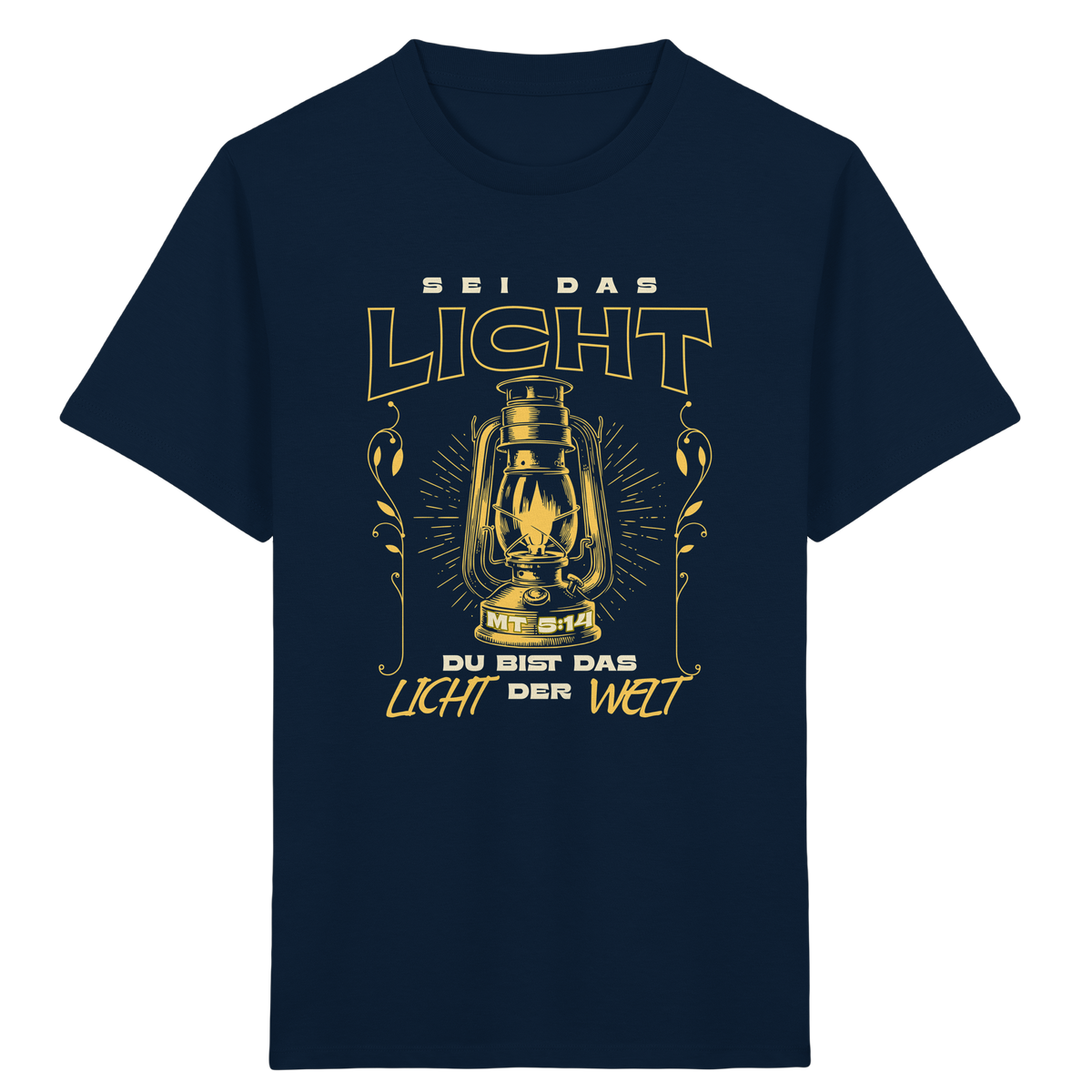 Sei das Licht – Du bist das Licht der Welt | Christliche Kleidung - Kids Organic Shirt