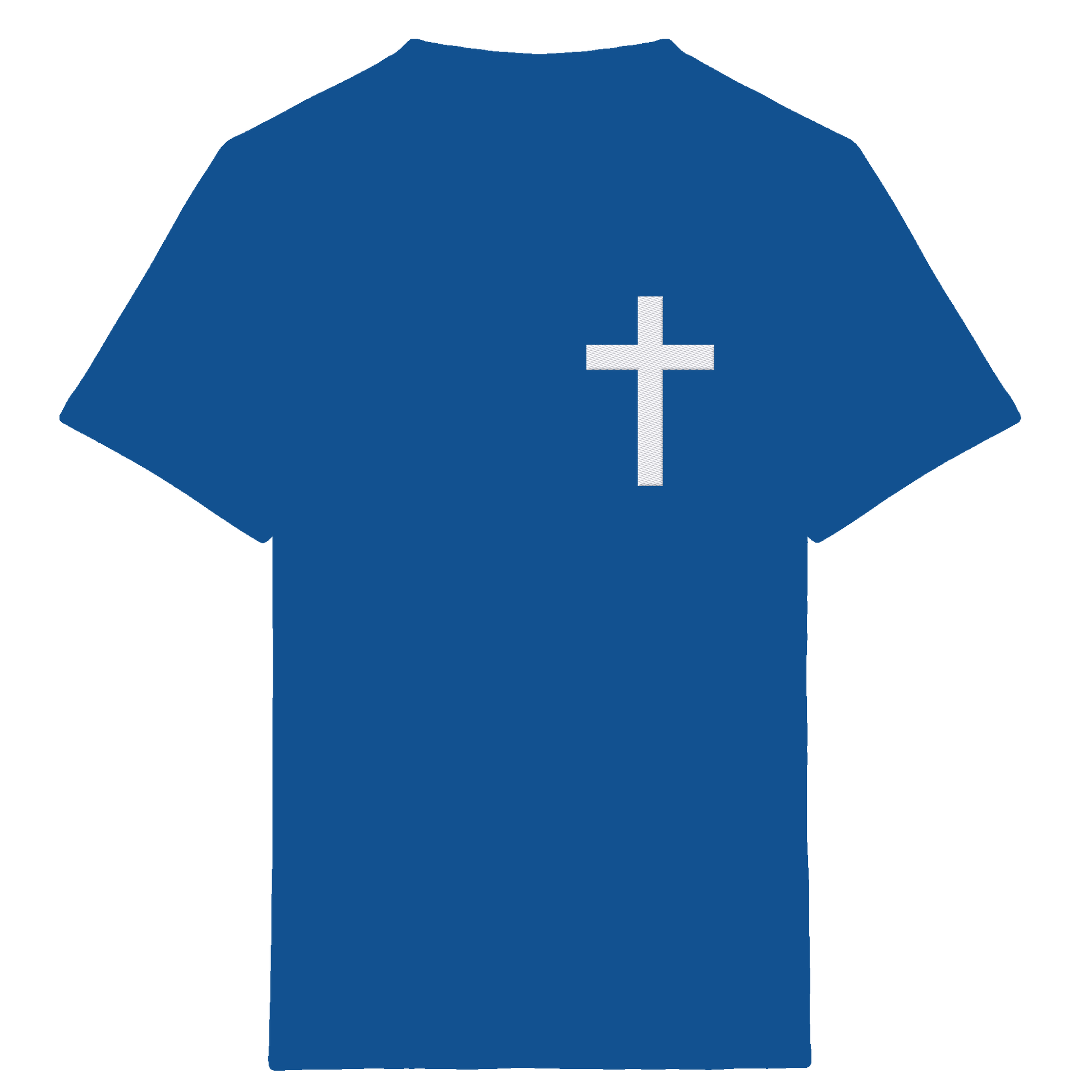 Kreuz gestickt – schlichtes Design mit tiefer Bedeutung (Stick) - Kids Organic Shirt