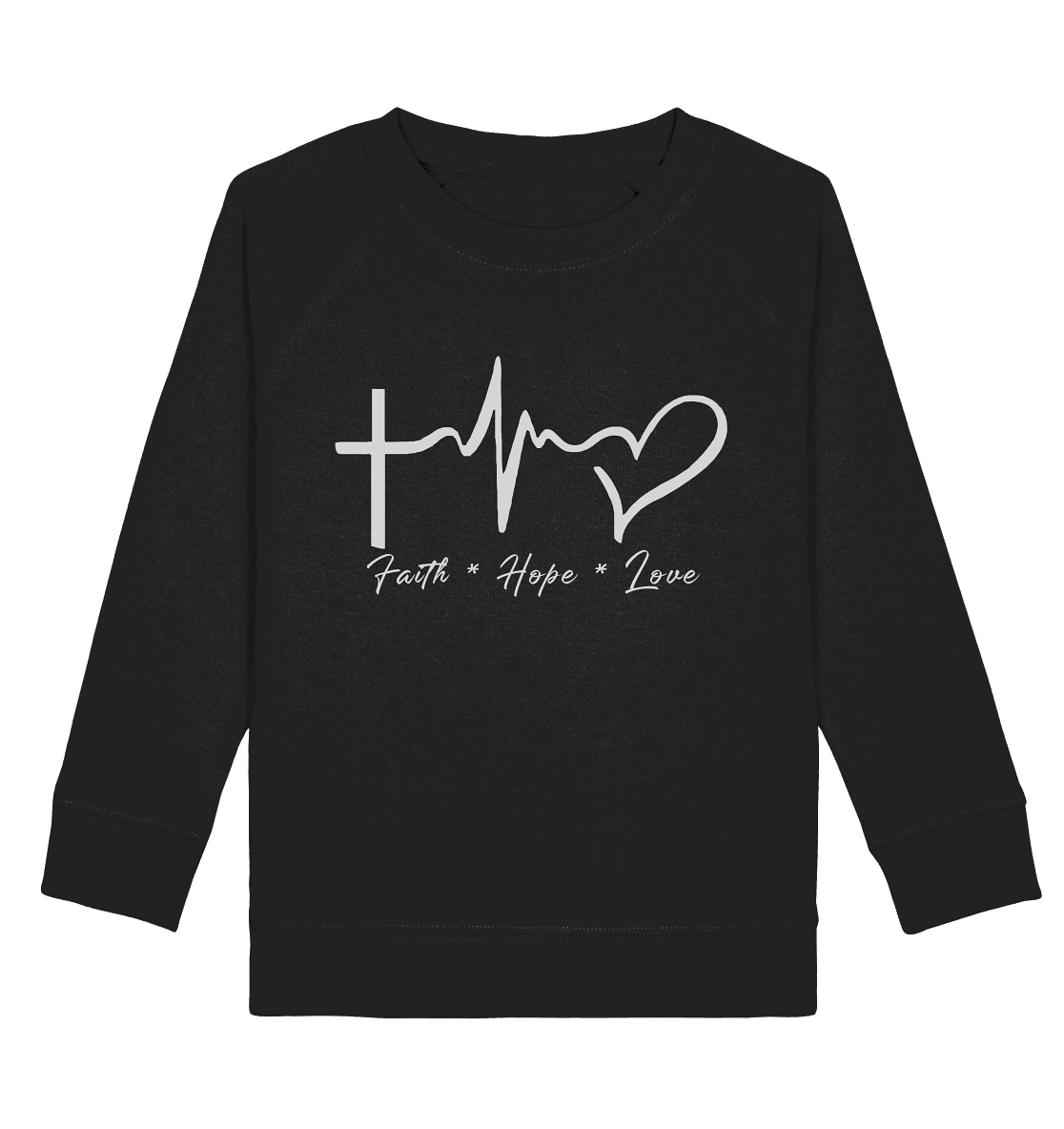 Faith * Hope * Love - Kids Organic Sweatshirt