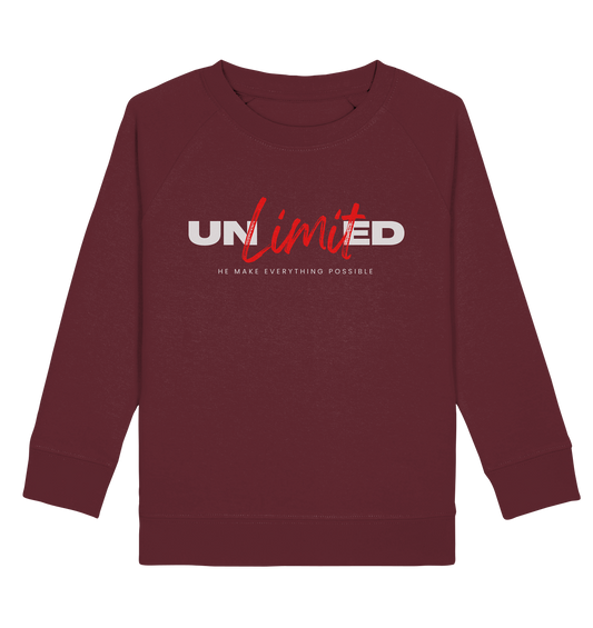 Unbegrenzte Möglichkeiten "Unlimited" - Kids Organic Sweatshirt