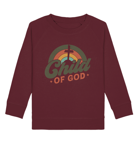 "Kind Gottes" im Retro-Look - Kids Organic Sweatshirt