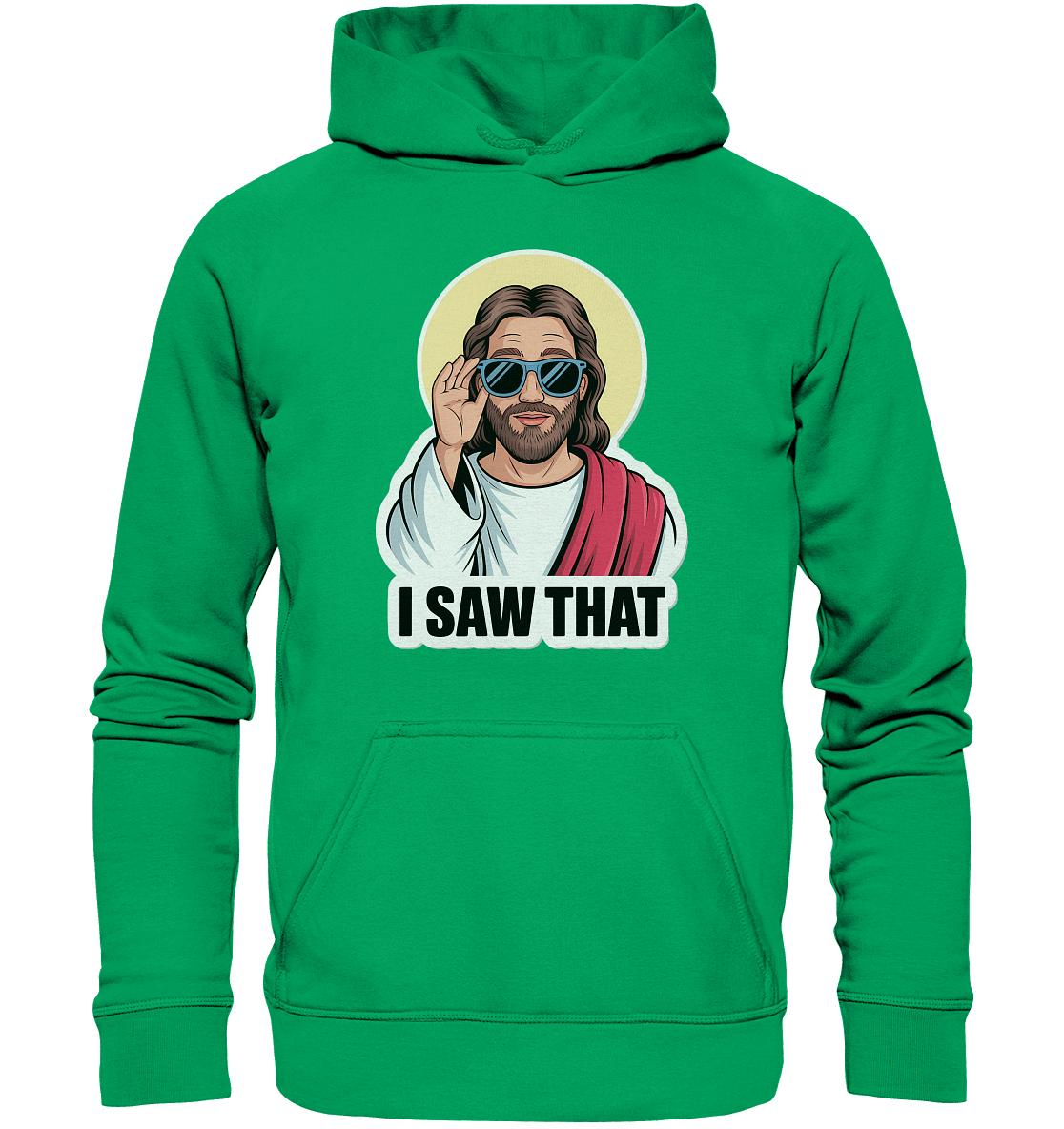 I Saw That – Jesus mit Sonnenbrille | Christliche Produkte - Kids Premium Hoodie