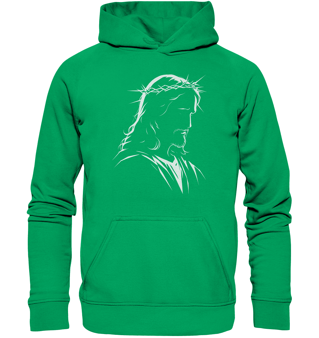 Der Blick des Erlösers – Jesus-Silhouette im Konturdesign | Christliche Kleidung - Kids Premium Hoodie