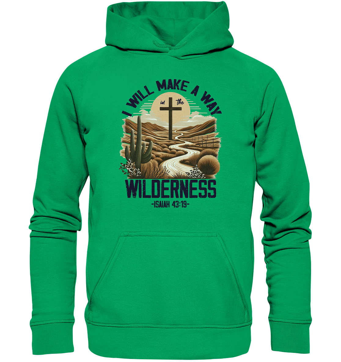 I Will Make a Way in the Wilderness – Isaiah 43:19 - Kids Premium Hoodie