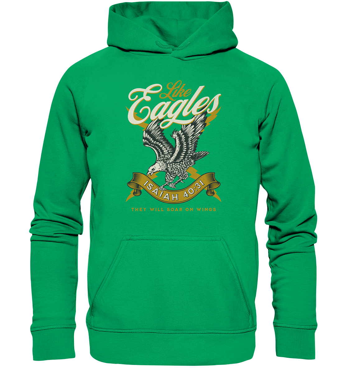Sie werden fliegen wie Adler – Jesaja 40:31 - Kids Premium Hoodie