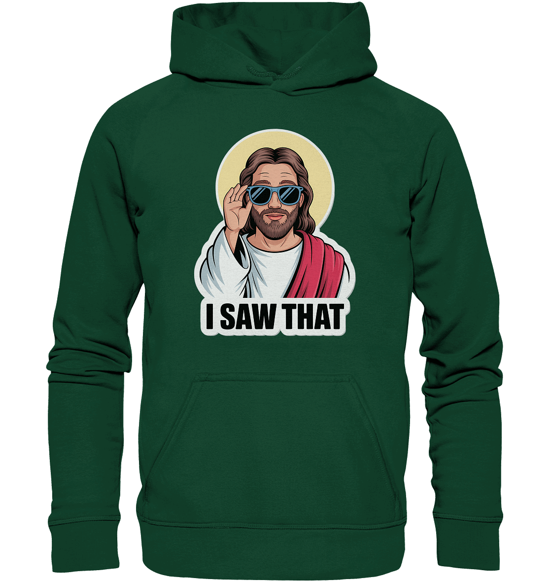 I Saw That – Jesus mit Sonnenbrille | Christliche Produkte - Kids Premium Hoodie