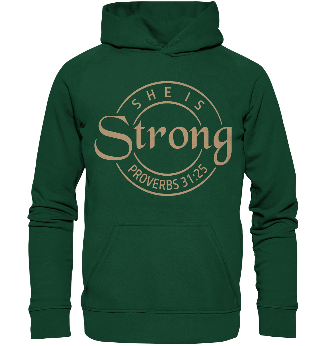 Sie ist stark - Sprüche 31,25 - Kids Premium Hoodie - GfoitMa