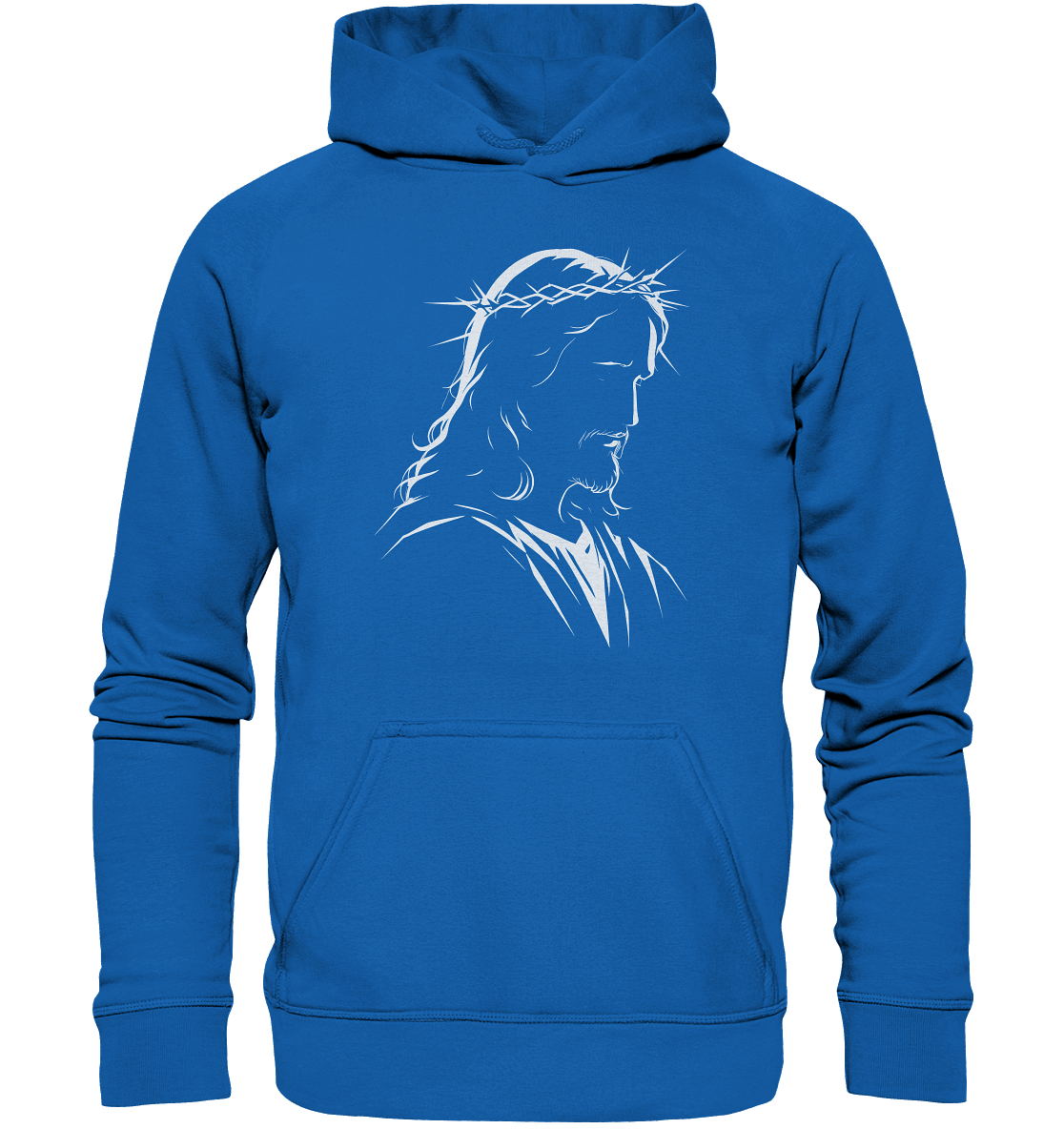 Der Blick des Erlösers – Jesus-Silhouette im Konturdesign | Christliche Kleidung - Kids Premium Hoodie