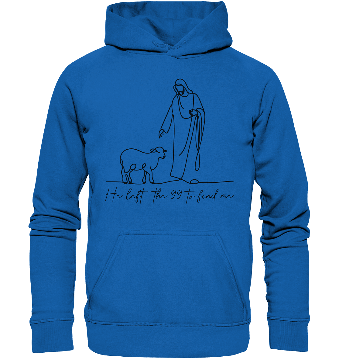 He Left the 99 to Find Me – Kraftvolle Botschaft in minimalistischem Design | Christliche Kleidung - Kids Premium Hoodie