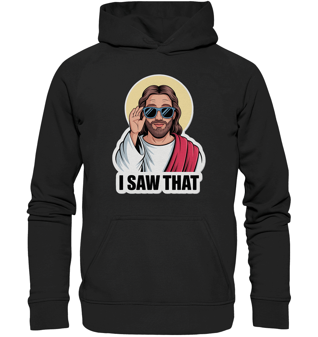 I Saw That – Jesus mit Sonnenbrille | Christliche Produkte - Kids Premium Hoodie
