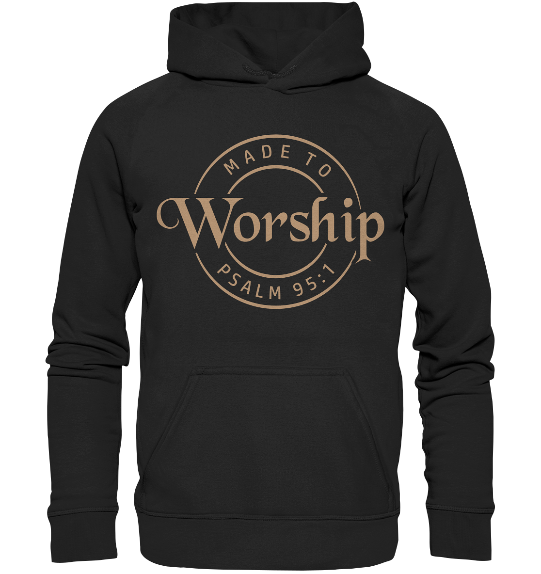 Made to Worship - Psalm 95:1 - Kids Premium Hoodie - GfoitMa - Black / 116