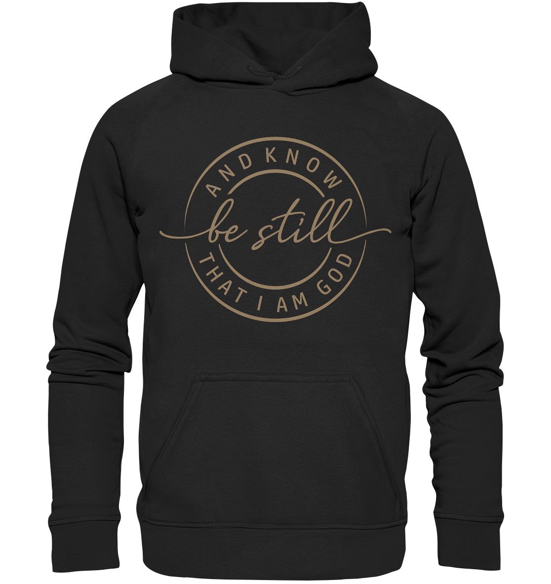 Sei still – und erkenne, dass ich Gott bin - Kids Premium Hoodie - GfoitMa - Black / 116