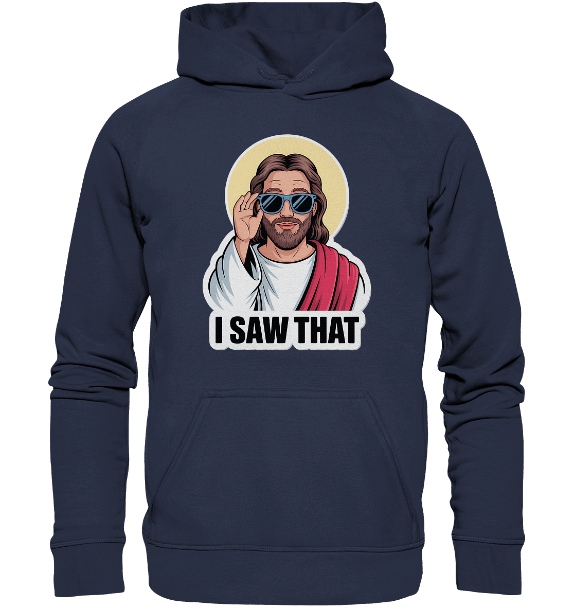 I Saw That – Jesus mit Sonnenbrille | Christliche Produkte - Kids Premium Hoodie