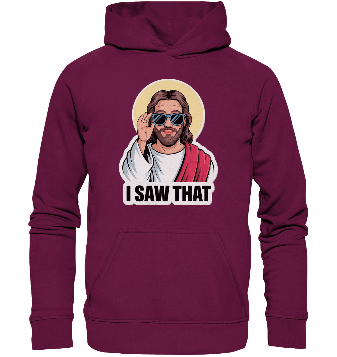 I Saw That – Jesus mit Sonnenbrille | Christliche Produkte - Kids Premium Hoodie