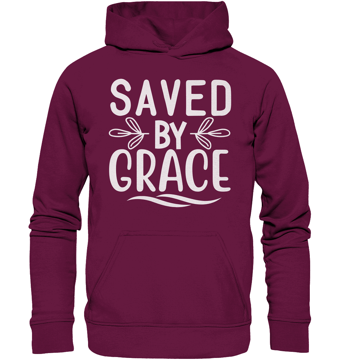 Saved by Grace White – Ein kraftvolles Glaubensstatement - Kids Premium Hoodie - GfoitMa