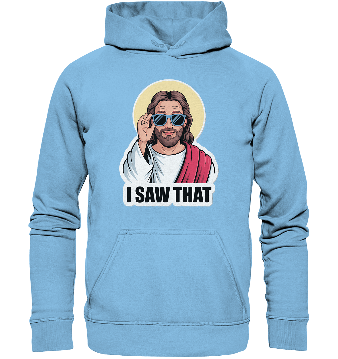 I Saw That – Jesus mit Sonnenbrille | Christliche Produkte - Kids Premium Hoodie