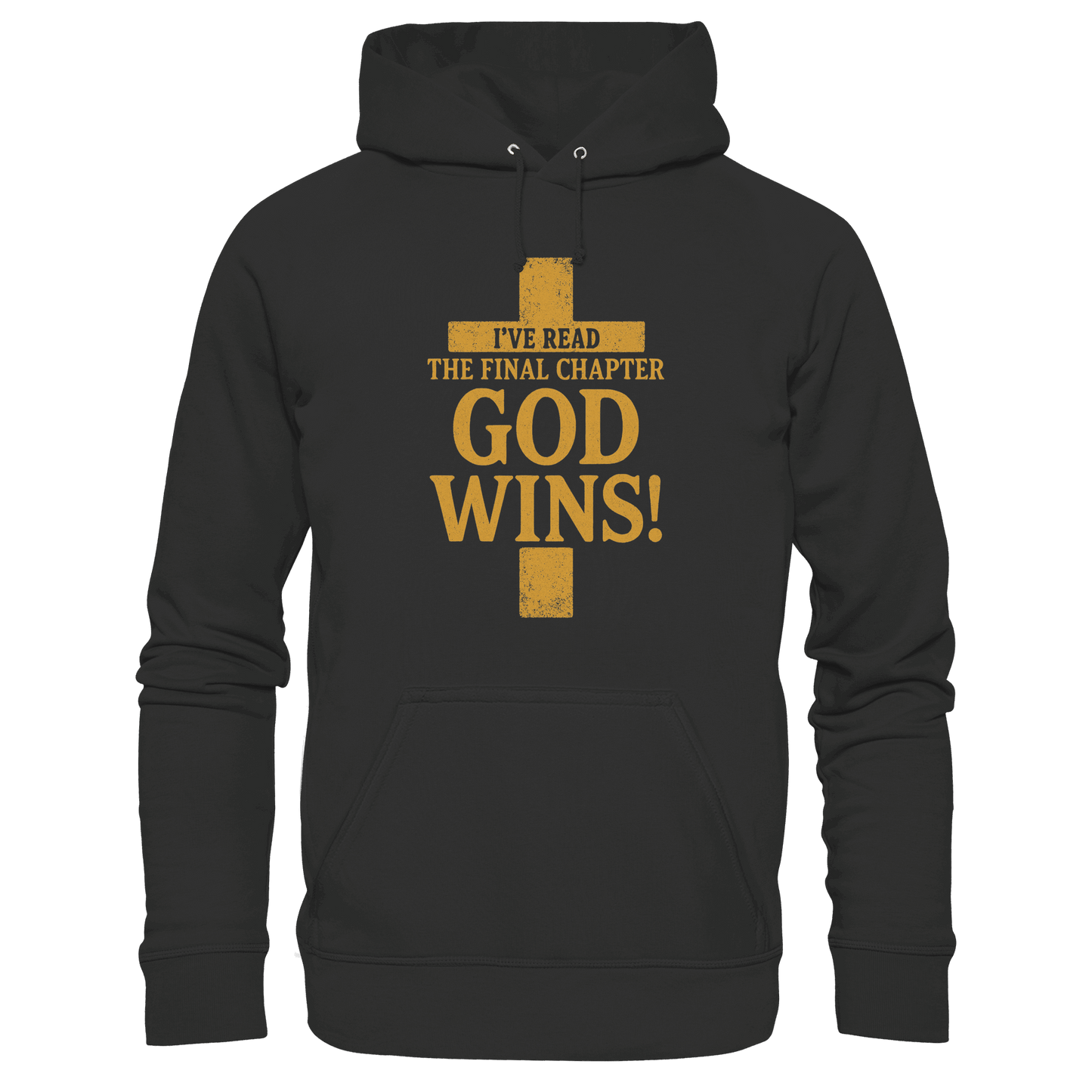 GOD WINS – Das Ende steht fest | Christliche Kleidung & Geschenke im Kreuz-Design - Kids Premium Hoodie