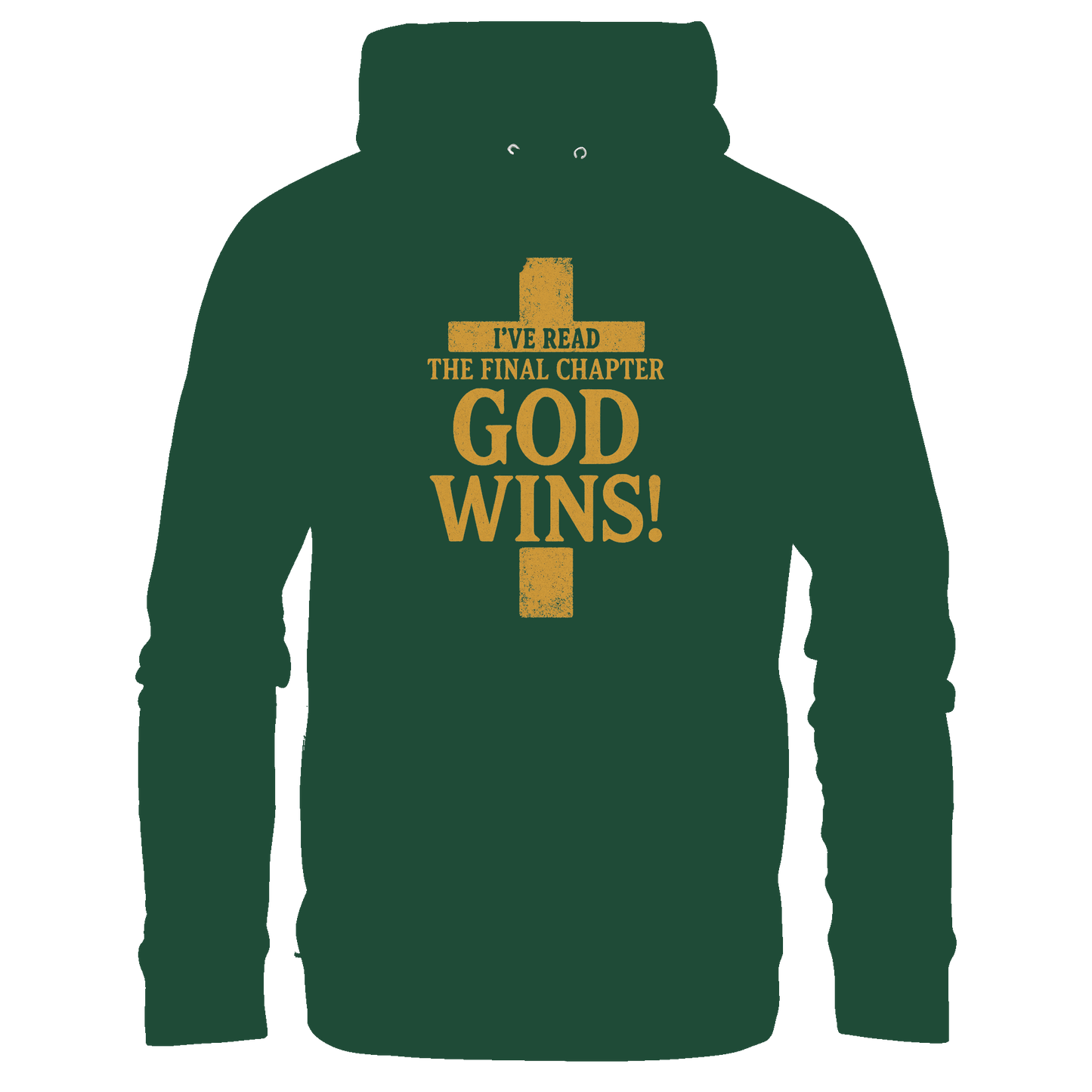 GOD WINS – Das Ende steht fest | Christliche Kleidung & Geschenke im Kreuz-Design - Kids Premium Hoodie