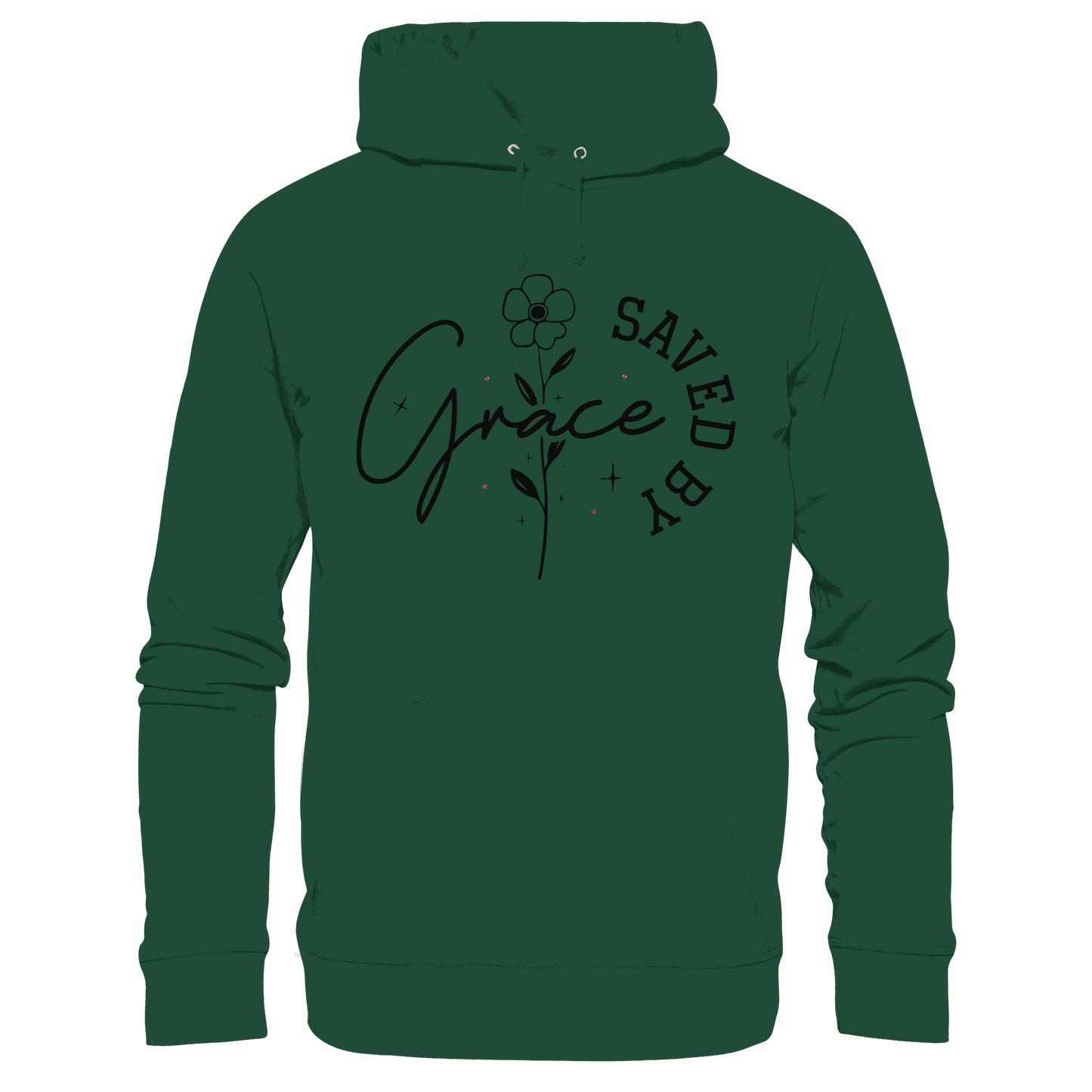 Saved by Grace – ein schlichtes Design mit tiefer Botschaft - Kids Premium Hoodie
