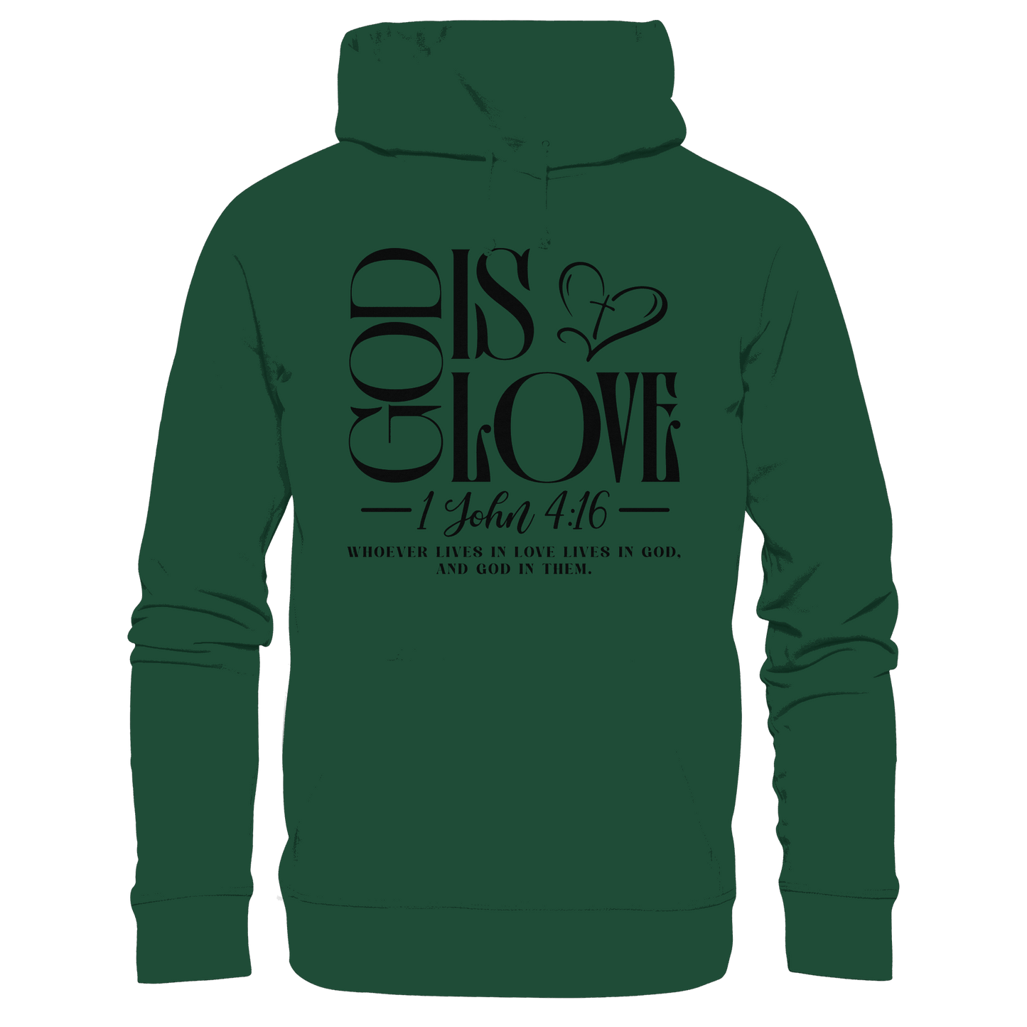 God Is Love – 1. John 4:16 | Ein Statement des Glaubens - Kids Premium Hoodie