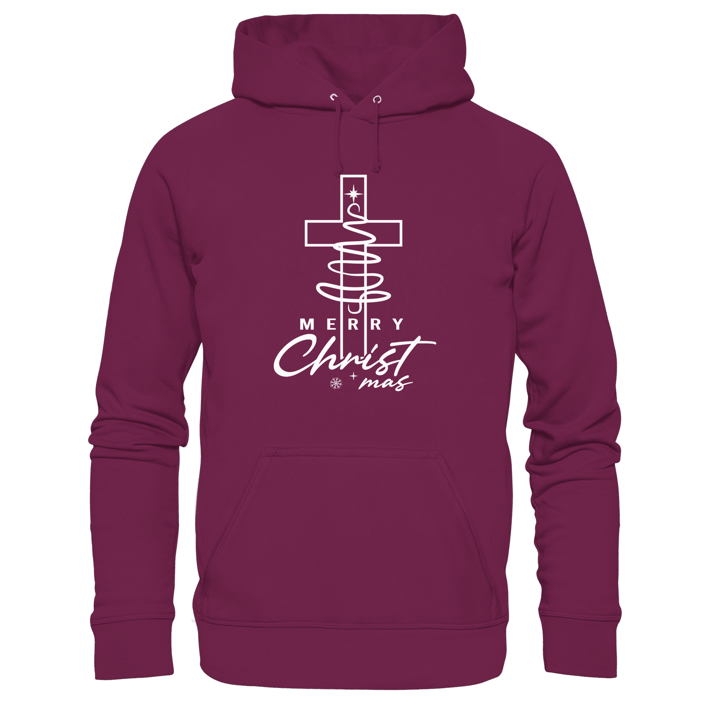 Kreuz und Christbaum – Merry Christ*mas Design - Kids Premium Hoodie