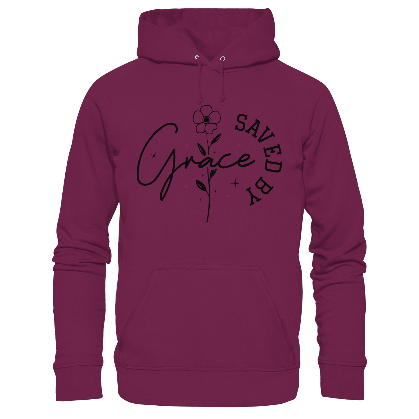 Saved by Grace – ein schlichtes Design mit tiefer Botschaft - Kids Premium Hoodie