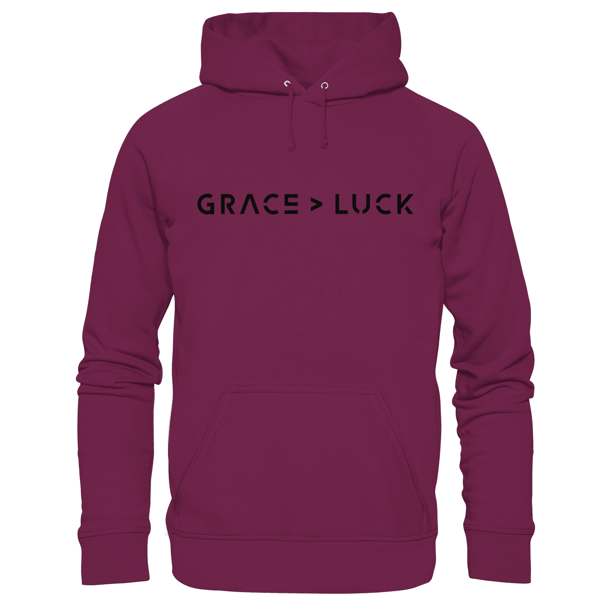 Grace > Luck | Christliches Design über Gottes Gnade - Kids Premium Hoodie