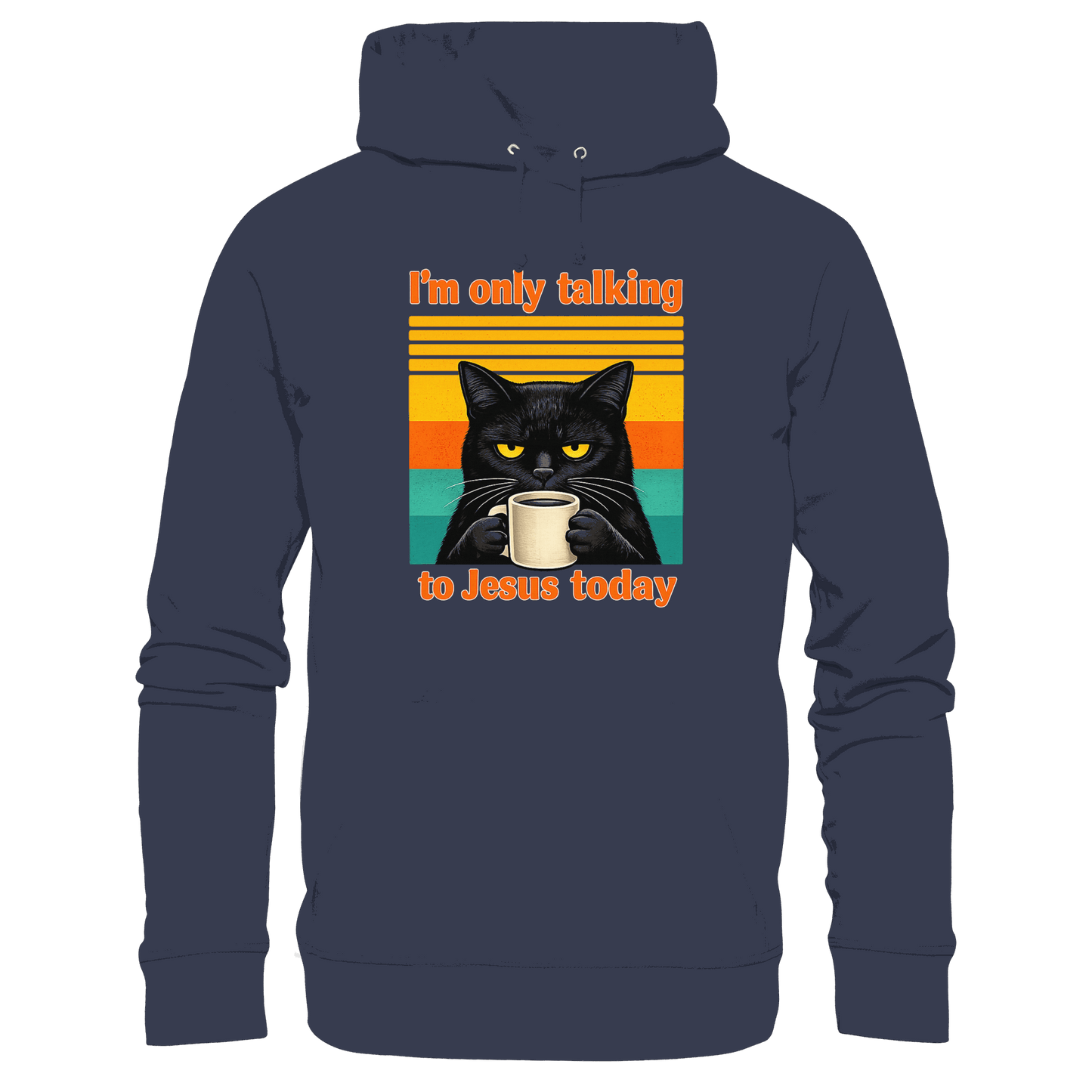 I’m Only Talking to Jesus Today – Grumpy Cat Coffee | Christliches Fun Design - Kids Premium Hoodie