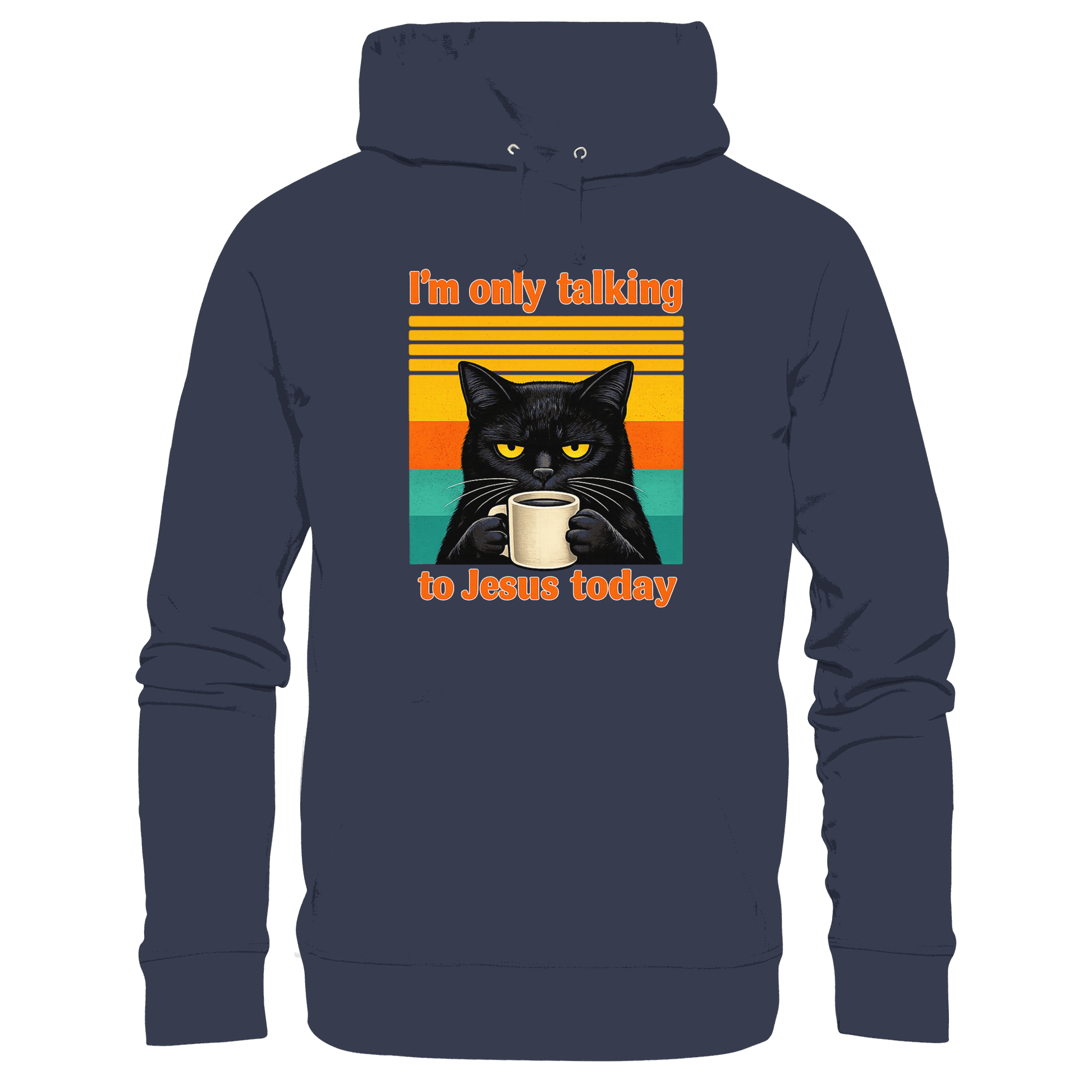 I’m Only Talking to Jesus Today – Grumpy Cat Coffee | Christliches Fun Design - Kids Premium Hoodie