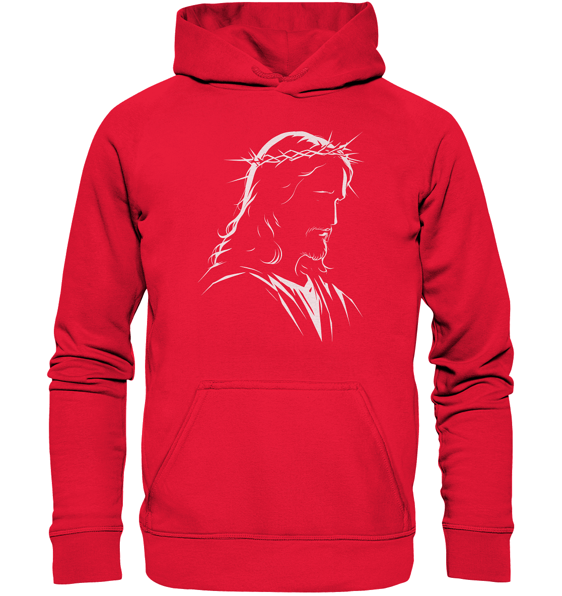 Der Blick des Erlösers – Jesus-Silhouette im Konturdesign | Christliche Kleidung - Kids Premium Hoodie