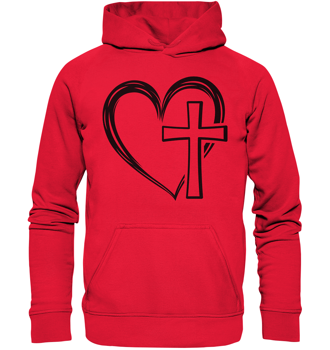 Herz & Kreuz Design - Kids Premium Hoodie - GfoitMa - Rot / 116