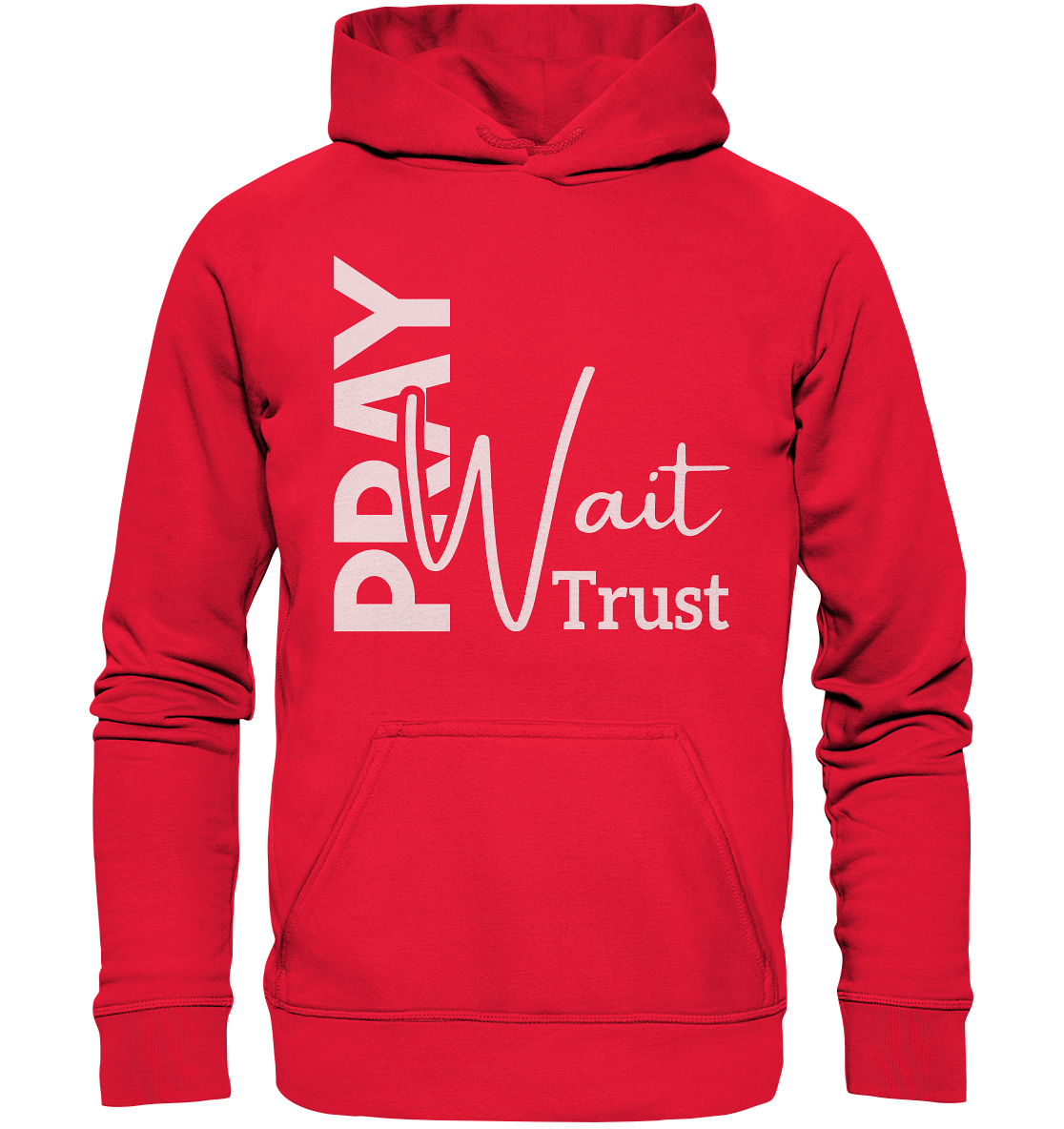 Pray. Wait. Trust. - Kids Premium Hoodie - GfoitMa - Rot / 116