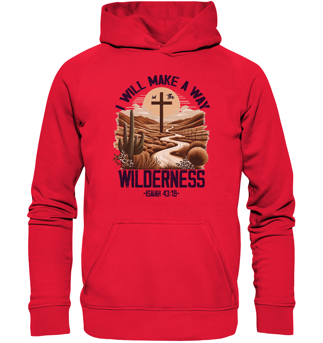 I Will Make a Way in the Wilderness – Isaiah 43:19 - Kids Premium Hoodie