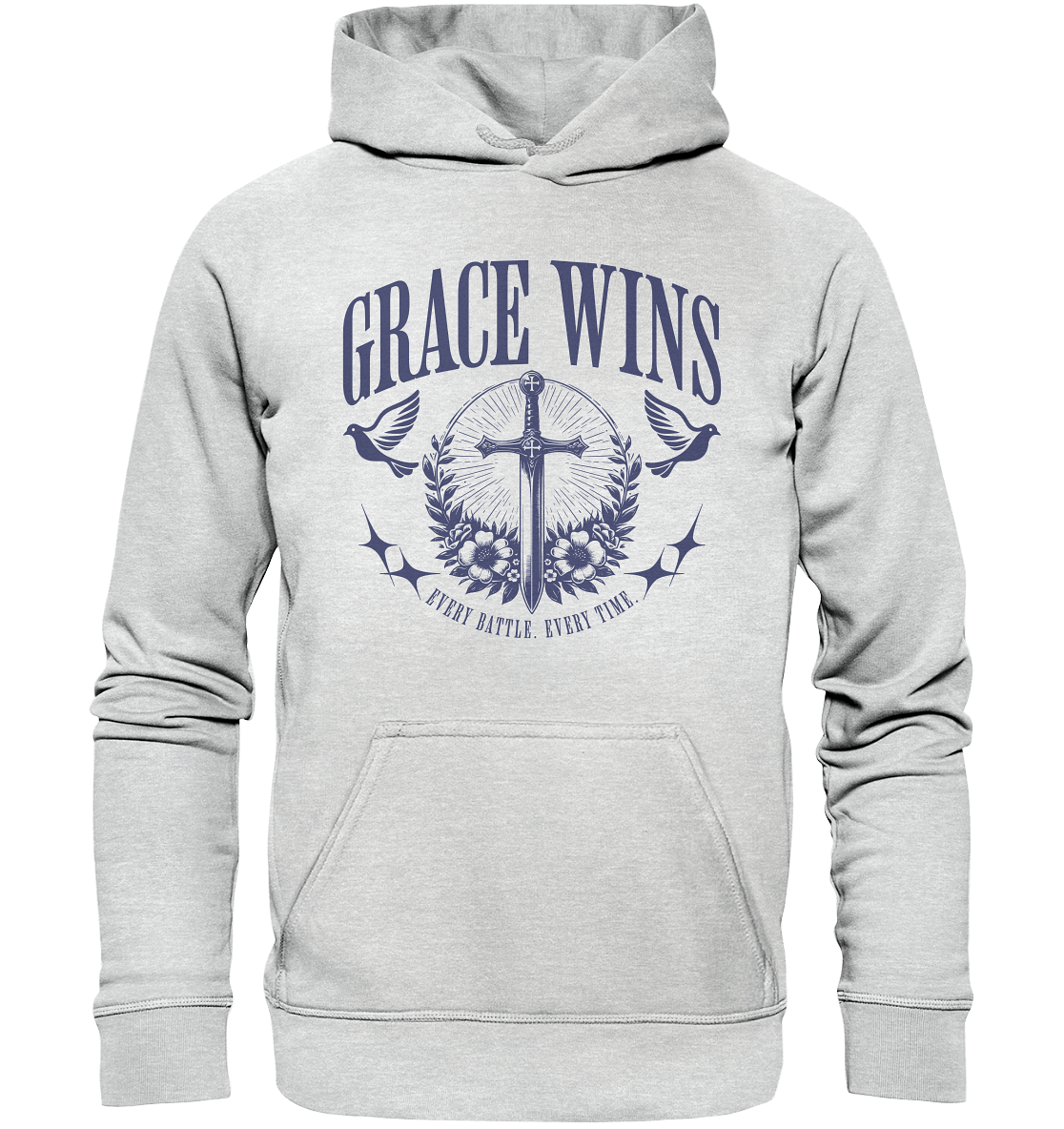Grace Wins - Kids Premium Hoodie - GfoitMa - Heather Grey (meliert) / 116