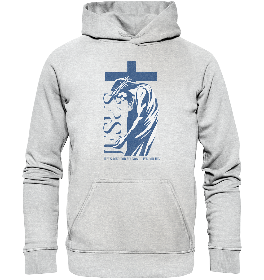 Für Ihn leben – Er starb für mich - Kids Premium Hoodie - GfoitMa - Heather Grey (meliert) / 116