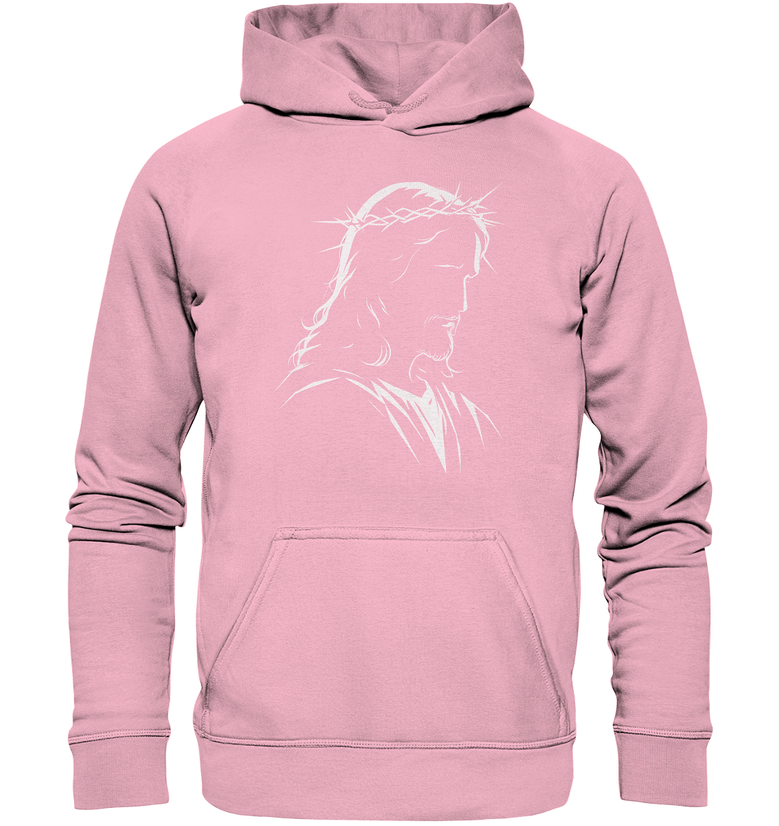 Der Blick des Erlösers – Jesus-Silhouette im Konturdesign | Christliche Kleidung - Kids Premium Hoodie