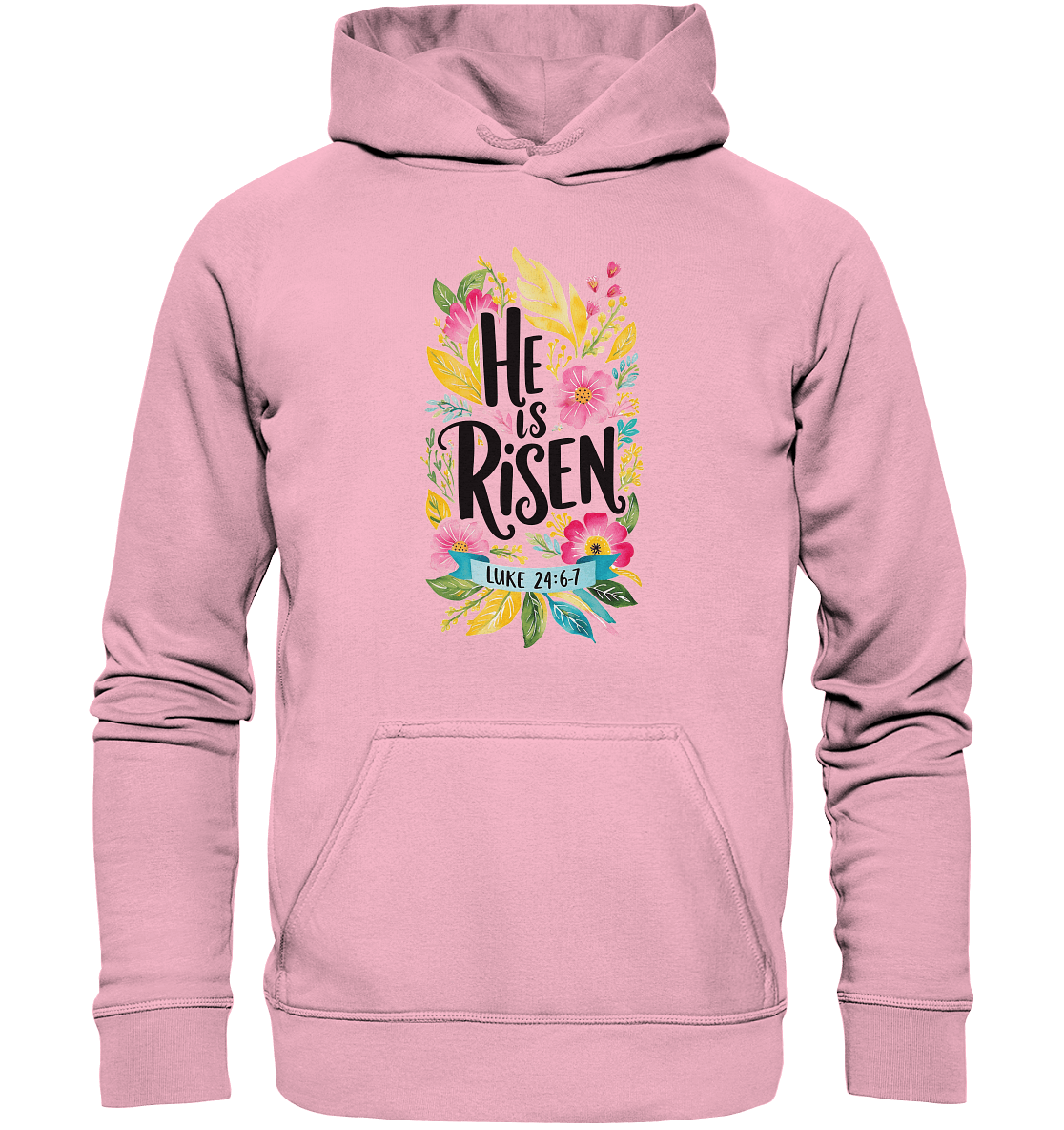 He Is Risen – Die Schönheit der Auferstehung (Vorne) | Christliche Kleidung - Kids Premium Hoodie