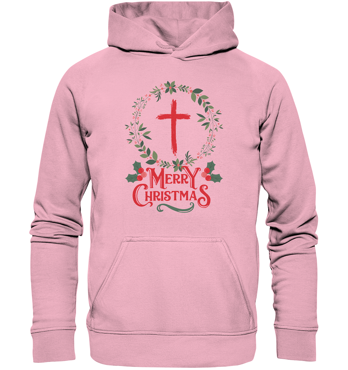 Merry Christmas - Frohe Weihnachten - Kids Premium Hoodie - GfoitMa - Light Pink / 116